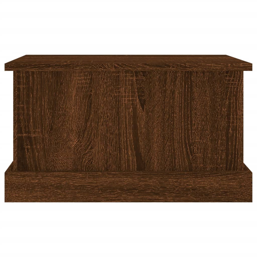 Storage Box Brown Oak 50x30x28 cm Engineered Wood