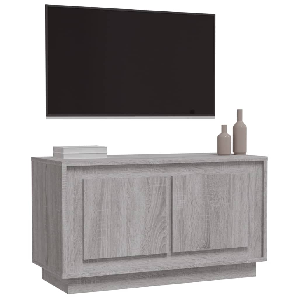 TV Cabinet Grey Sonoma 80x35x45 cm Engineered Wood