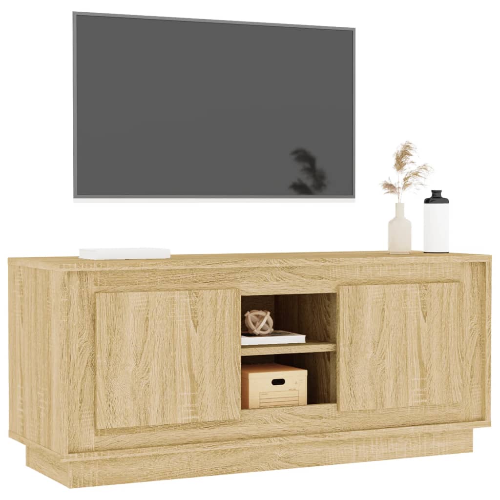 TV Cabinet Sonoma Oak 102x35x45 cm Engineered Wood