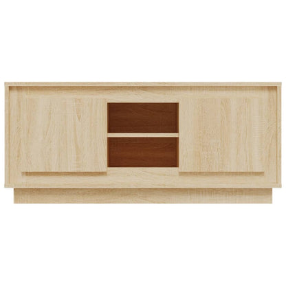 TV Cabinet Sonoma Oak 102x35x45 cm Engineered Wood