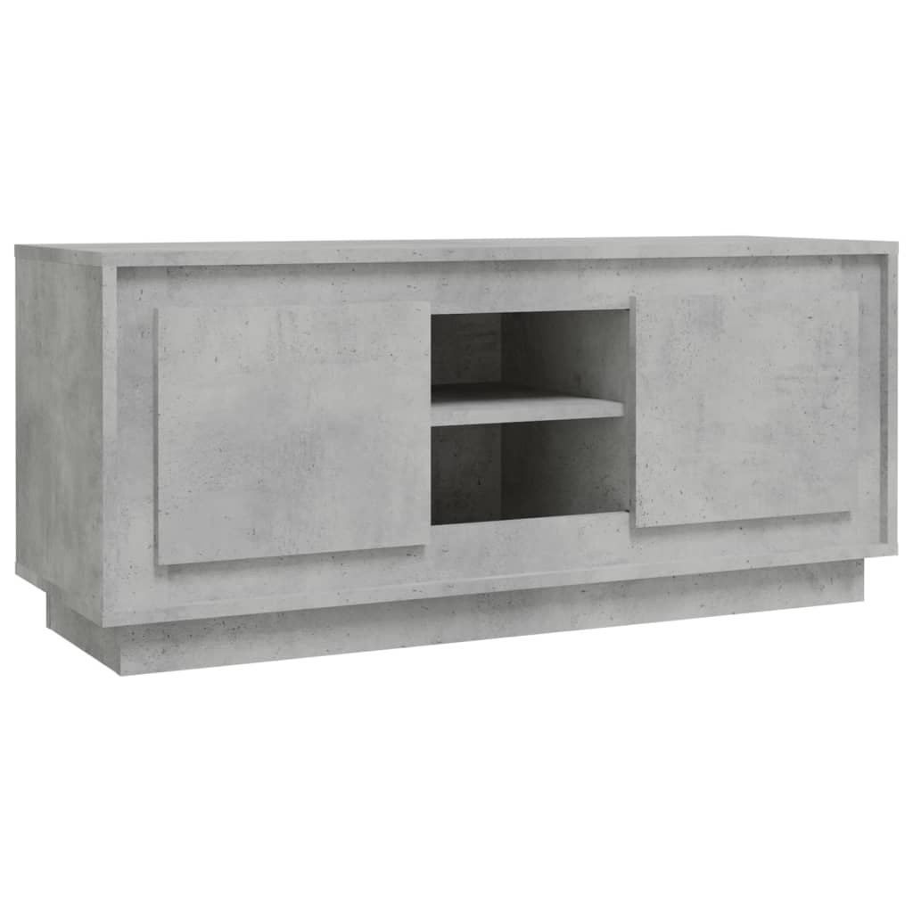 TV Cabinet Concrete Grey 102x35x45 cm Engineered Wood