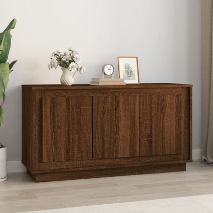 Sideboard Brown Oak 102x35x55 cm Engineered Wood