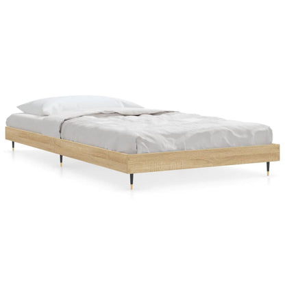 Bed Frame Sonoma Oak 90x200 cm Engineered Wood