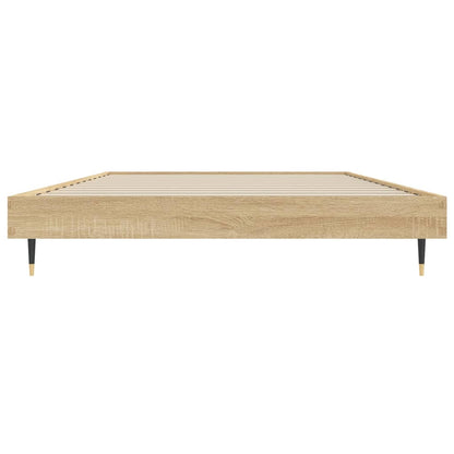 Bed Frame Sonoma Oak 90x200 cm Engineered Wood