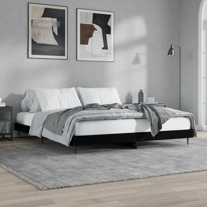 Bed Frame Black Emperor Engineered Wood