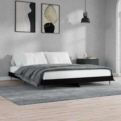 Bed Frame Black Emperor Engineered Wood