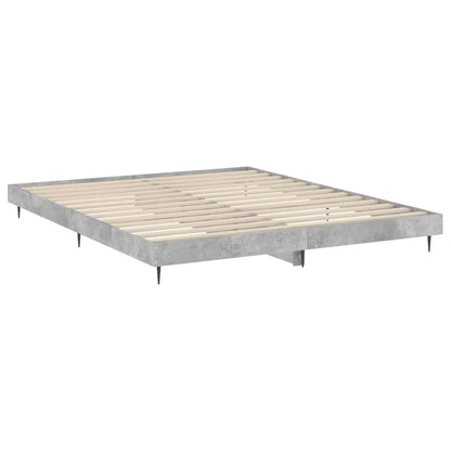 Bed Frame Concrete Grey Emperor Engineered Wood