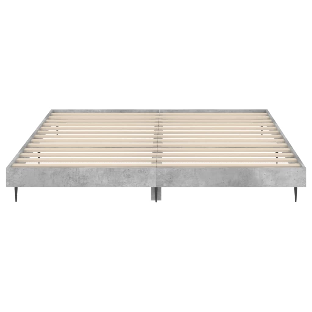 Bed Frame Concrete Grey Emperor Engineered Wood