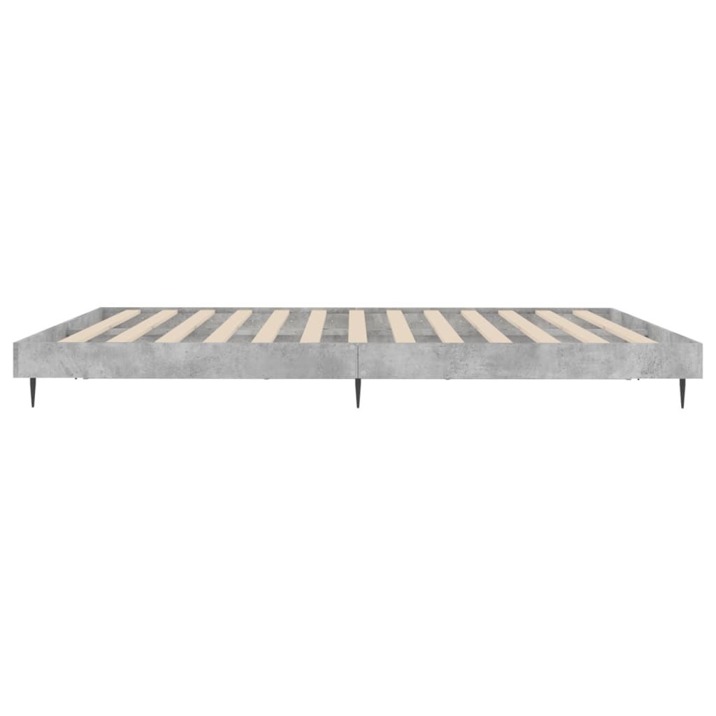 Bed Frame Concrete Grey Emperor Engineered Wood