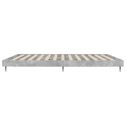 Bed Frame Concrete Grey Emperor Engineered Wood