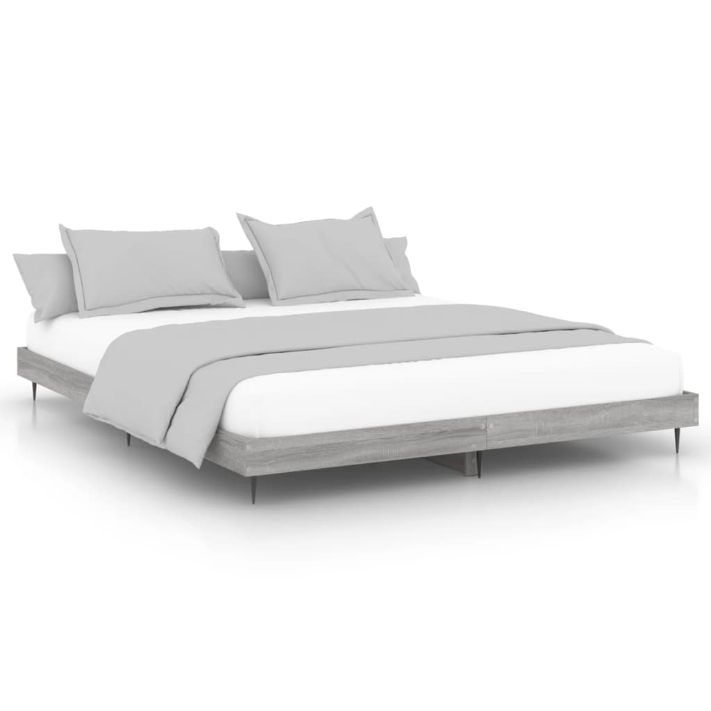 Bed Frame Grey Sonoma Emperor Engineered Wood