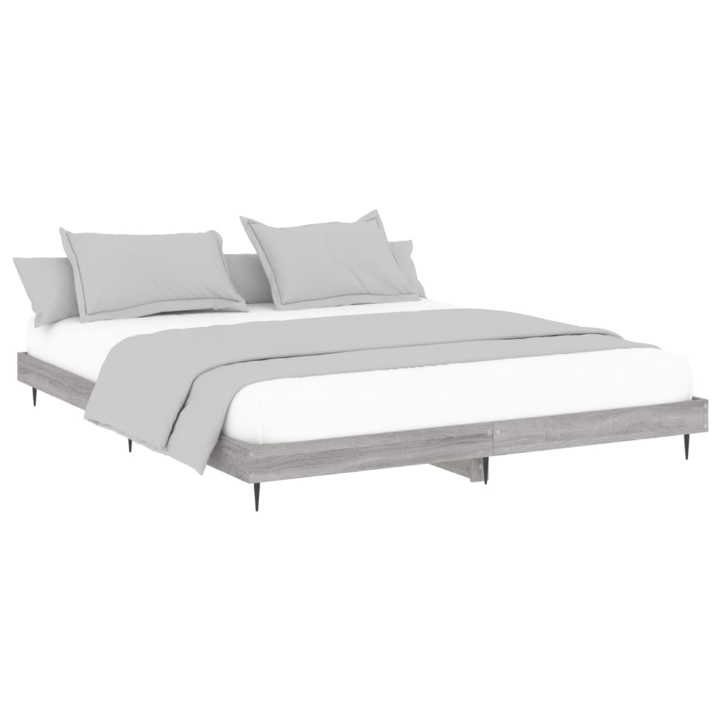 Bed Frame Grey Sonoma Emperor Engineered Wood