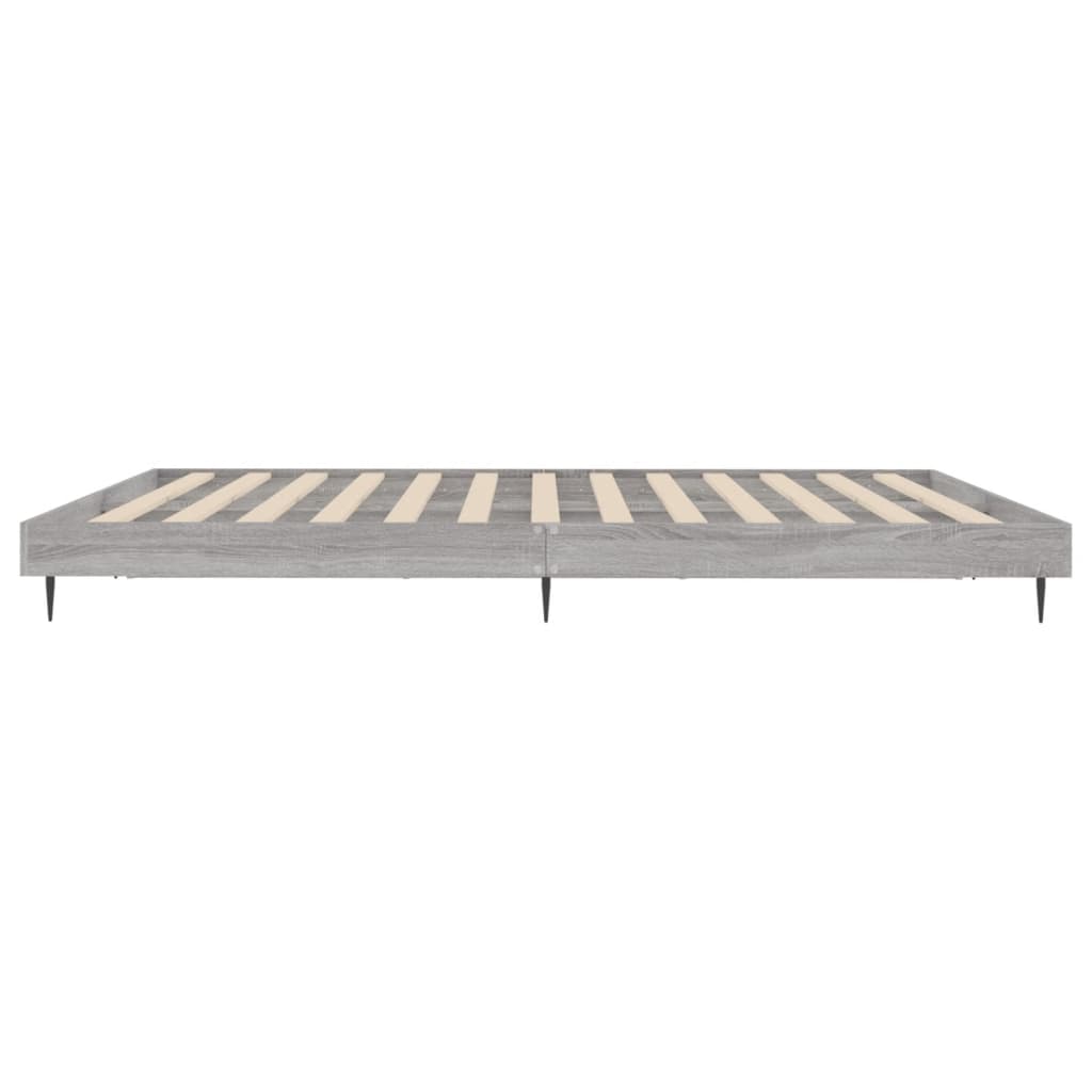 Bed Frame Grey Sonoma King Size Engineered Wood