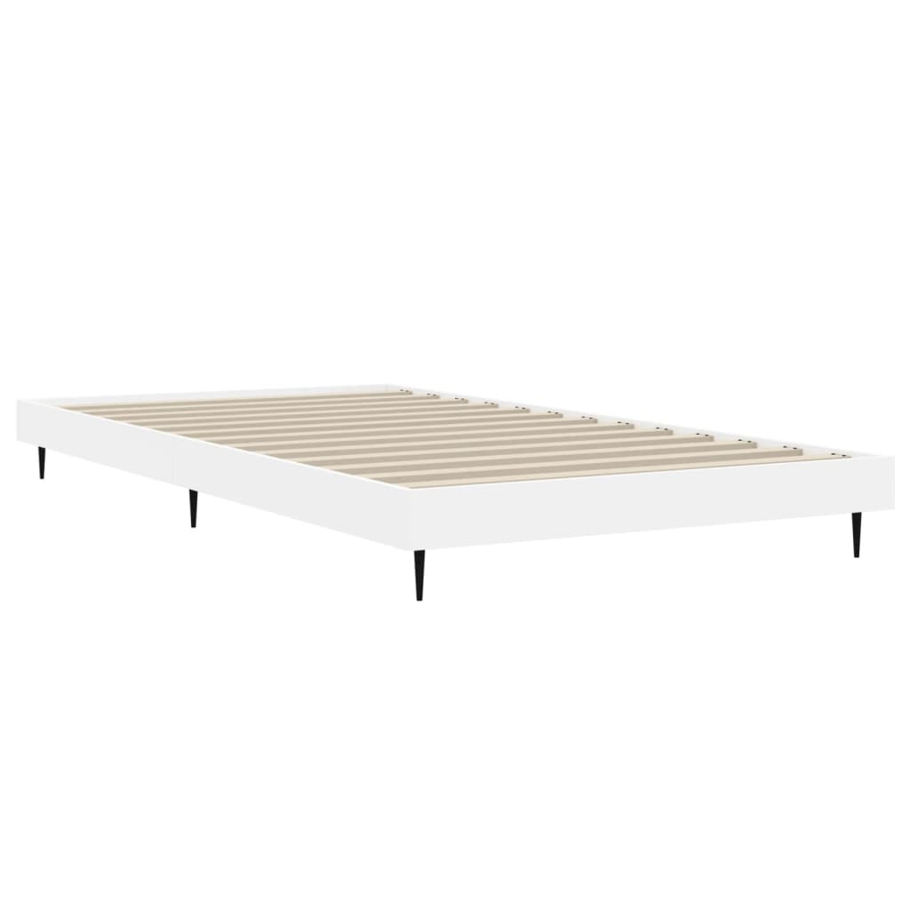 Bed Frame White 100x200 cm Engineered Wood