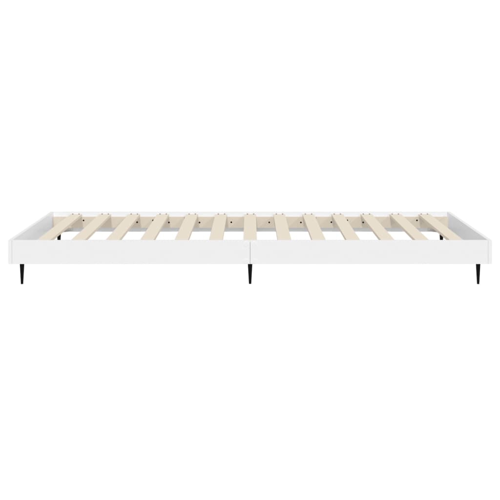 Bed Frame White 100x200 cm Engineered Wood