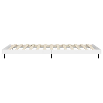 Bed Frame White 100x200 cm Engineered Wood