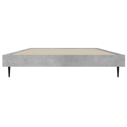 Bed Frame without Mattress Concrete Grey 100x200 cm