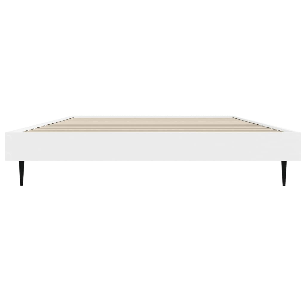 Bed Frame without Mattress White 90x200 cm Engineered Wood