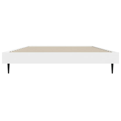 Bed Frame without Mattress White 90x200 cm Engineered Wood