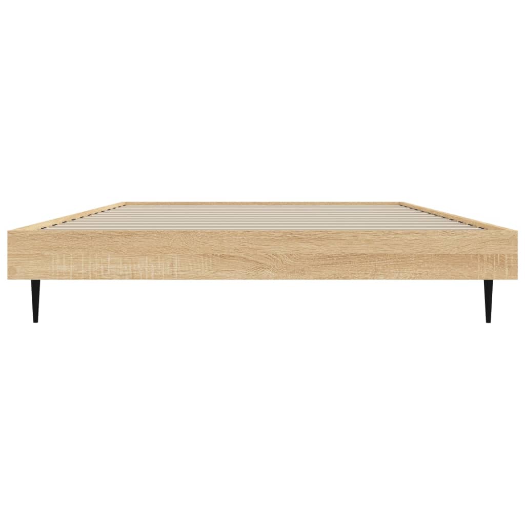 Bed Frame without Mattress Sonoma Oak 90x200 cm Engineered Wood