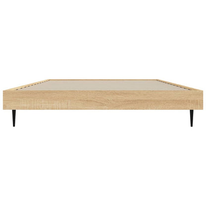 Bed Frame without Mattress Sonoma Oak 90x200 cm Engineered Wood