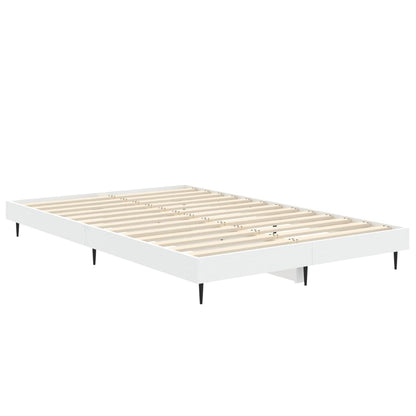 Bed Frame White 120x190 cm Small Double Engineered Wood