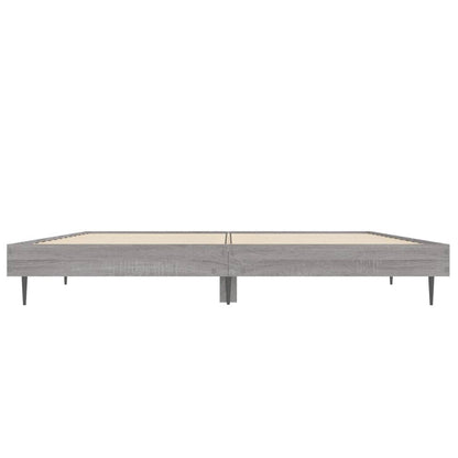 Bed Frame Grey Sonoma Small Double Engineered Wood