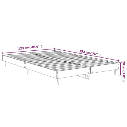 Bed Frame Grey Sonoma Small Double Engineered Wood