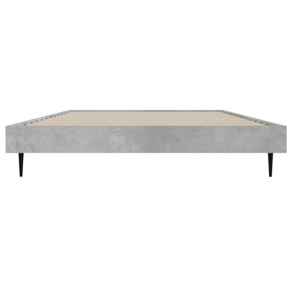 Bed Frame without Mattress Concrete Grey 90x190 cm Single