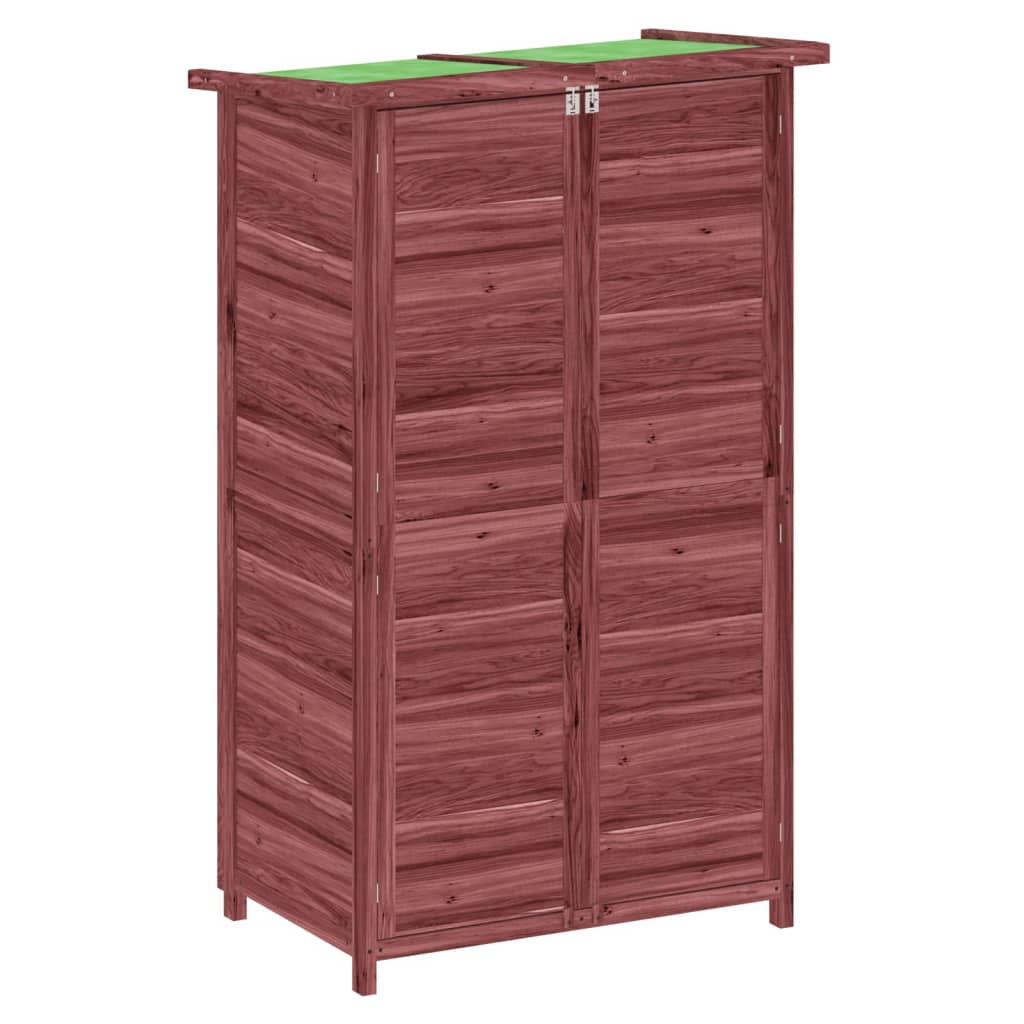 Garden Tool Shed Mocha 83x57x140 cm Solid Wood Pine