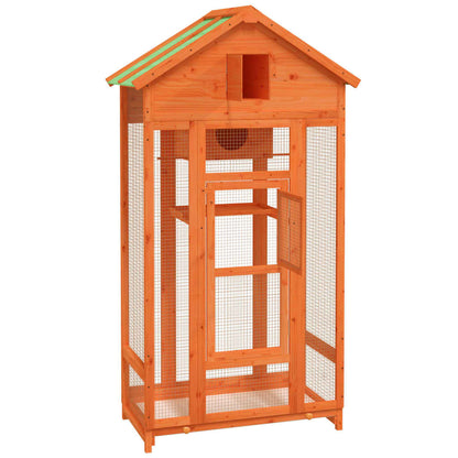 Bird House Brown 91.5x53x170 cm Solid Wood Pine