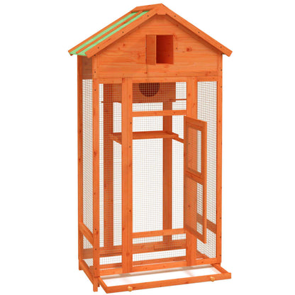 Bird House Brown 91.5x53x170 cm Solid Wood Pine