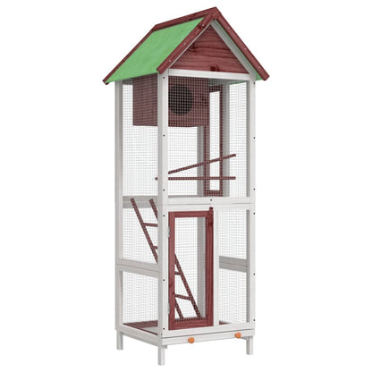 Bird House Mocha 60x58.5x160 cm Solid Wood Pine