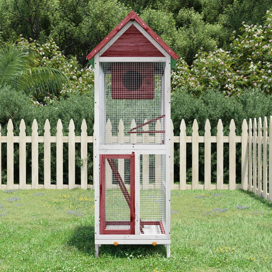 Bird House Mocha 60x58.5x160 cm Solid Wood Pine