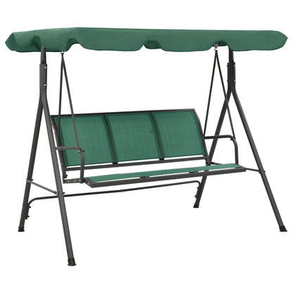 Garden Swing Bench Green 170 cm Textilene and Steel