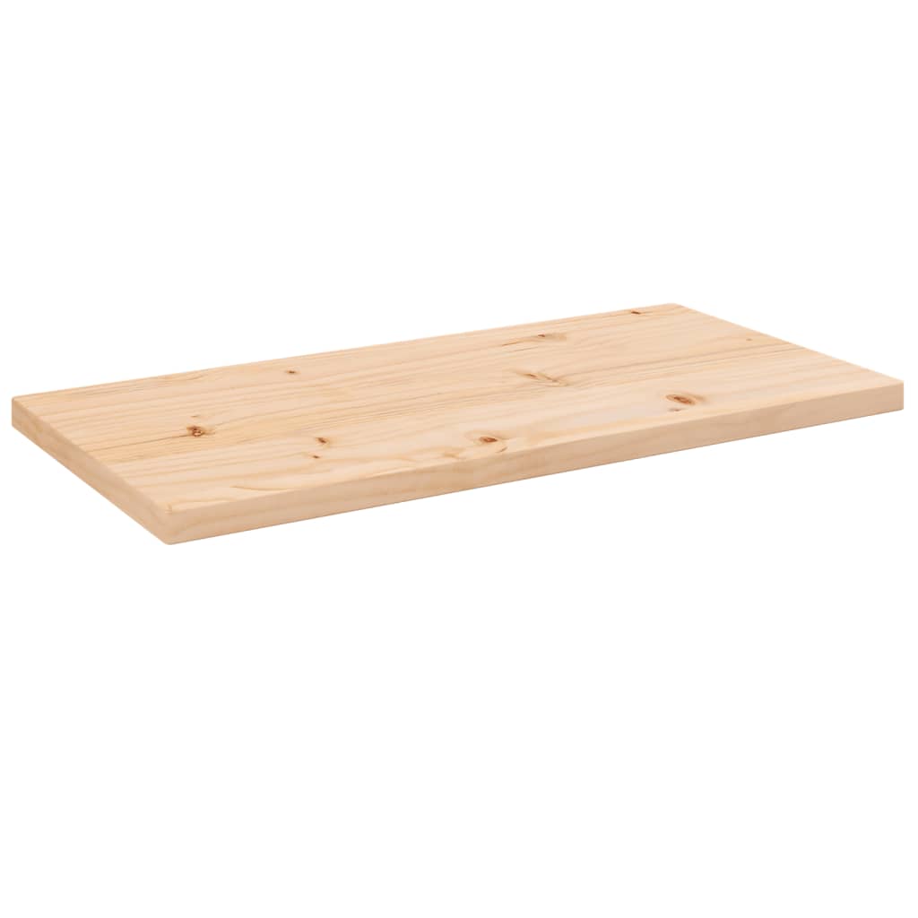 Table Top 80x40x2.5 cm Solid Wood Pine Rectangular