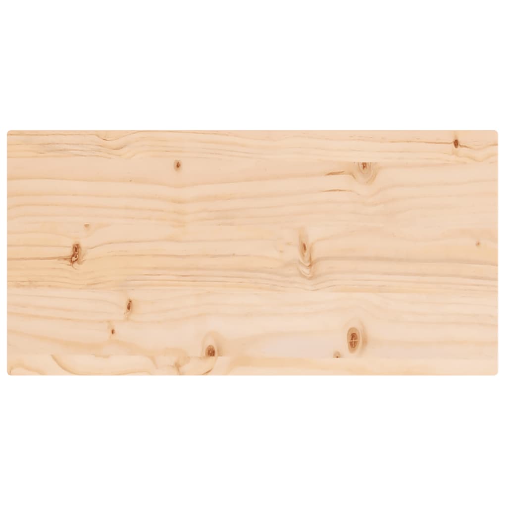 Table Top 80x40x2.5 cm Solid Wood Pine Rectangular