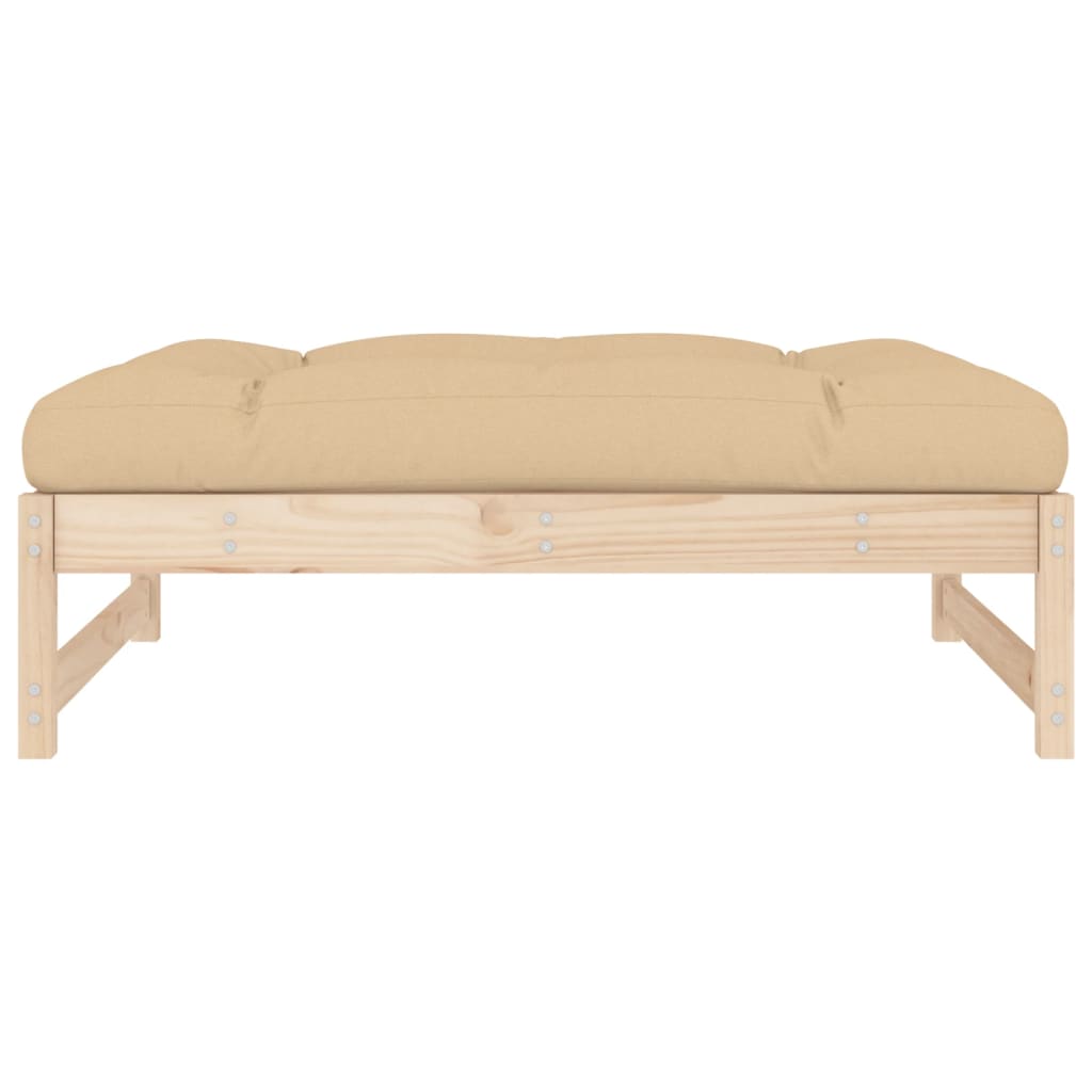 Garden Footstool 120x80 cm Solid Wood Pine