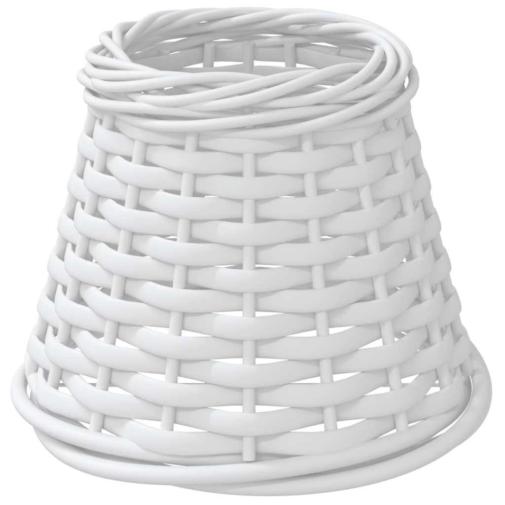 Lamp Shade White Ø15x12 cm Wicker