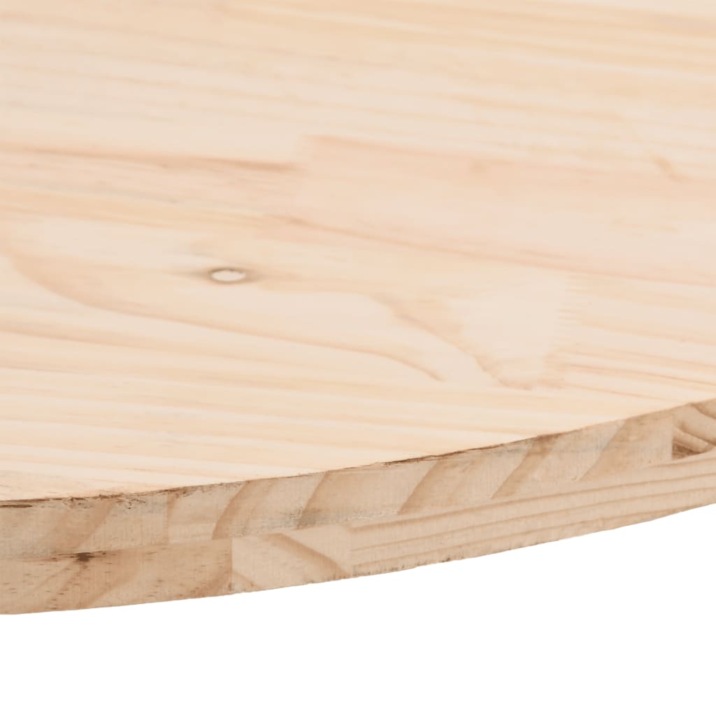 Table Top 60x30x2.5 cm Solid Wood Pine Oval