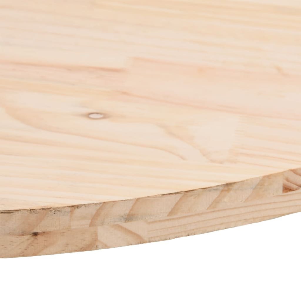 Table Top 100x50x2.5 cm Solid Wood Pine Oval