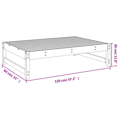 Garden Footstool 120x80 cm Solid Wood Douglas