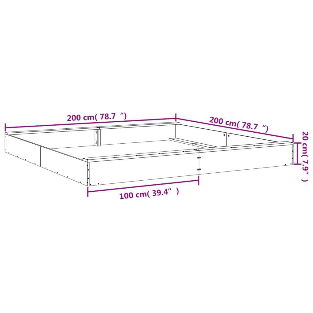 Sandbox with Seats Square Solid Wood Pine