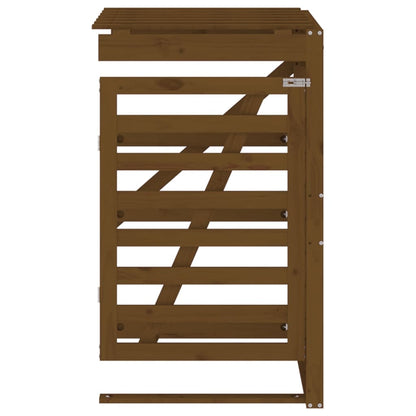 Wheelie Bin Storage Extension Honey Brown Solid Wood Pine