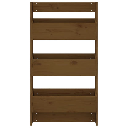 Wall Planter 3-Tier 60x18.5x110 cm Honey Brown Solid Wood Pine