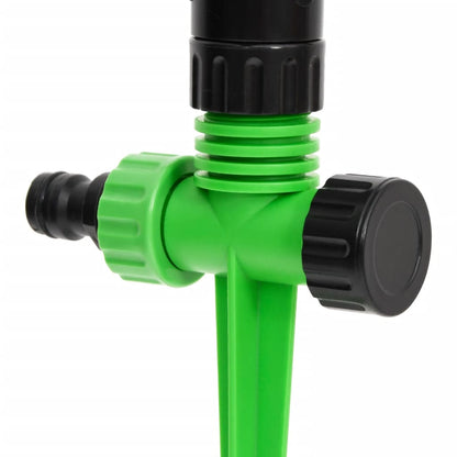 Rotating Sprinklers 4 pcs Green and Black 16x13.5x25.5 cm ABS&PP