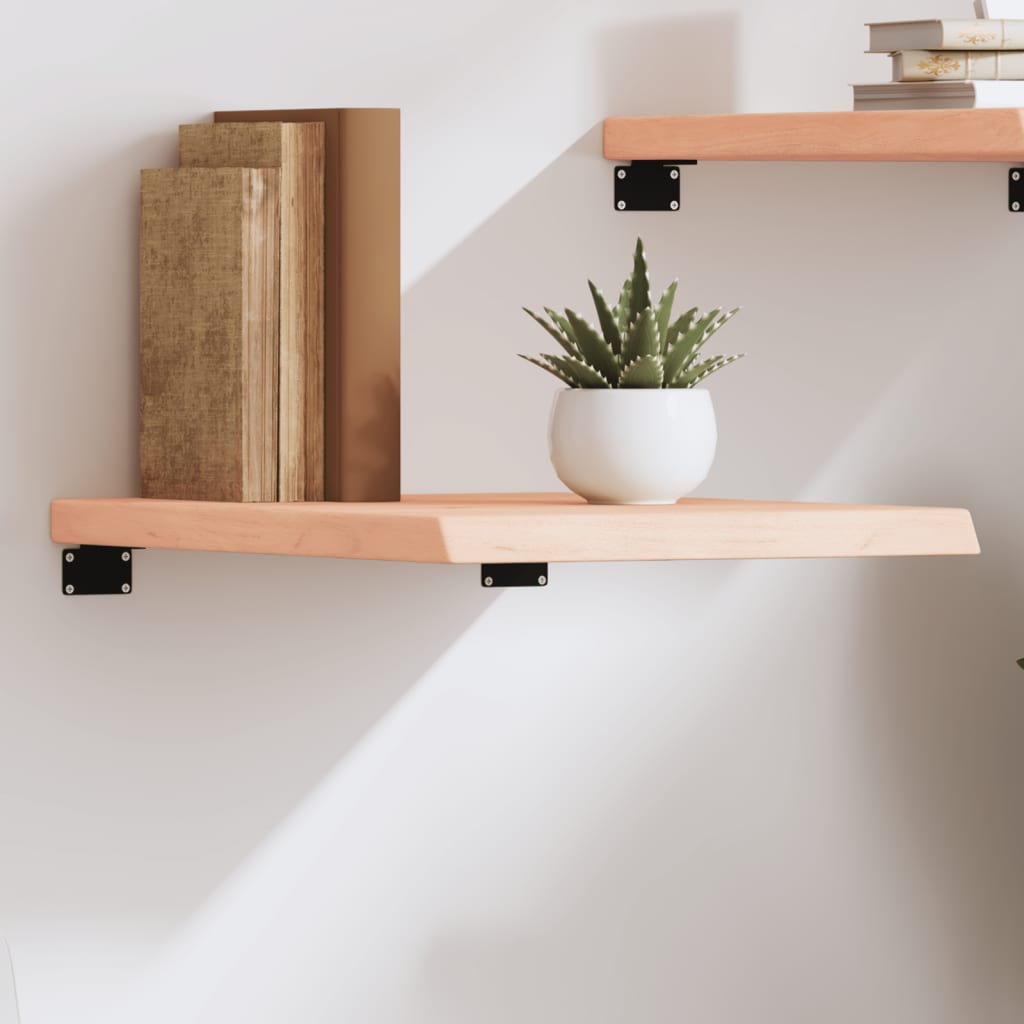 Wall Shelf 40x60x(2-4) cm Untreated Solid Wood Oak