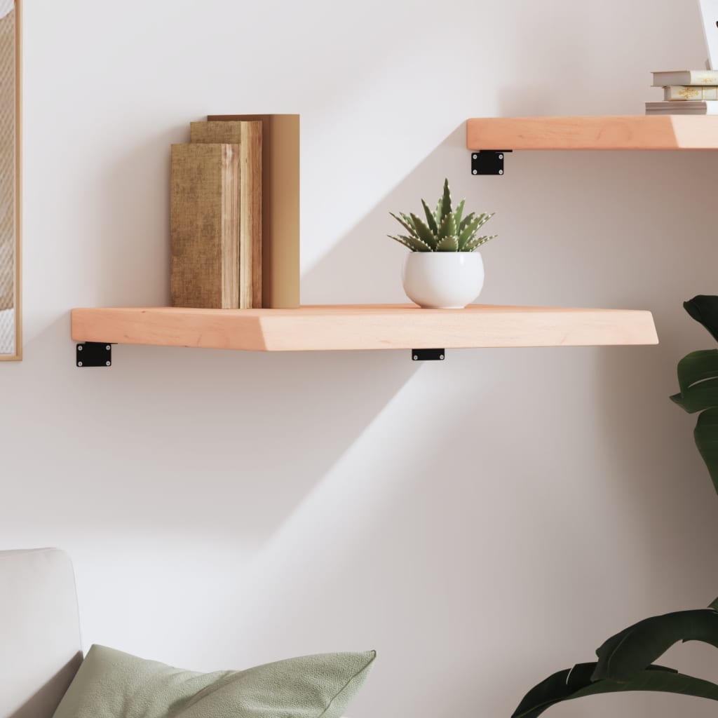 Wall Shelf 60x50x(2-6) cm Untreated Solid Wood Oak