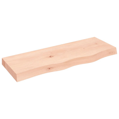 Wall Shelf 80x30x(2-6) cm Untreated Solid Wood Oak