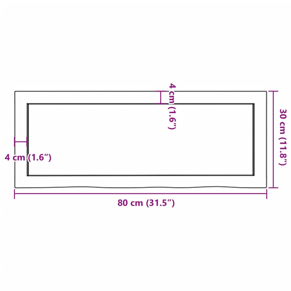 Wall Shelf 80x30x(2-6) cm Untreated Solid Wood Oak